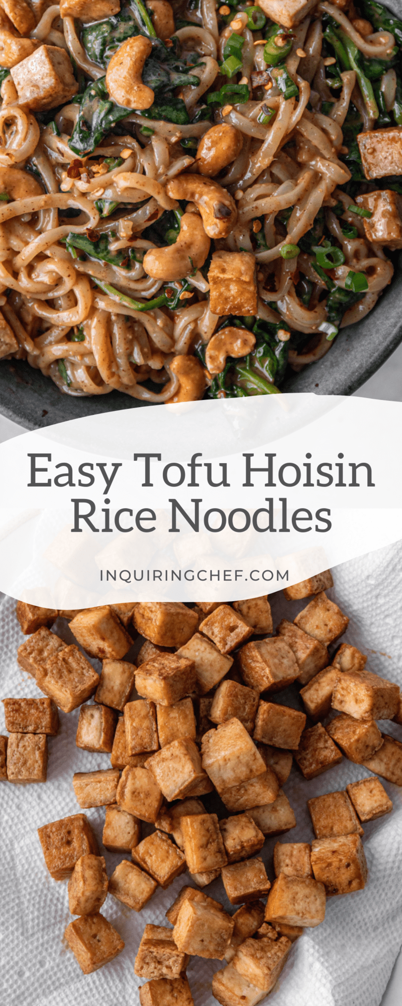 easy tofu hoisin noodles