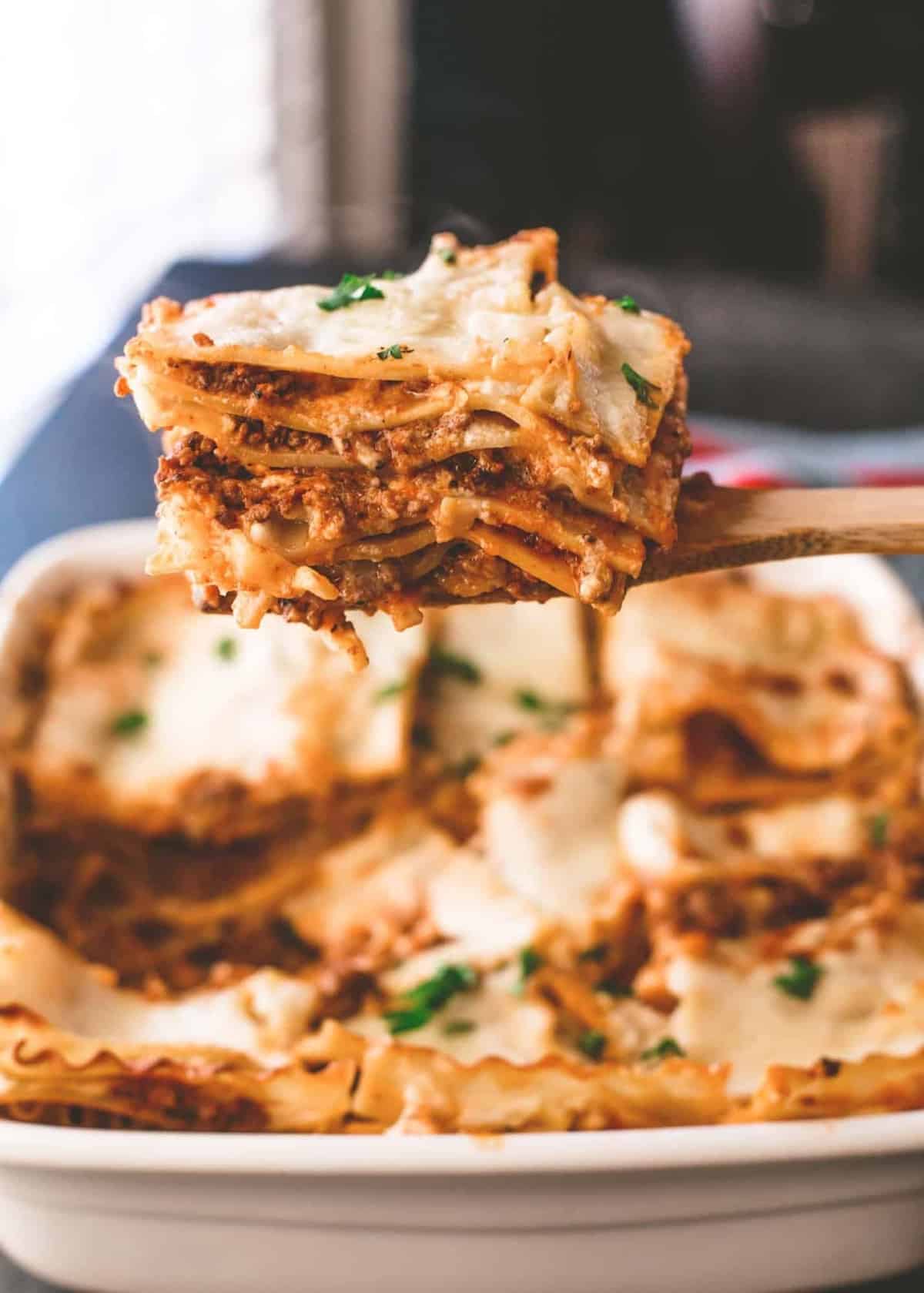 Lasagna Bolognese (made without ricotta cheese)