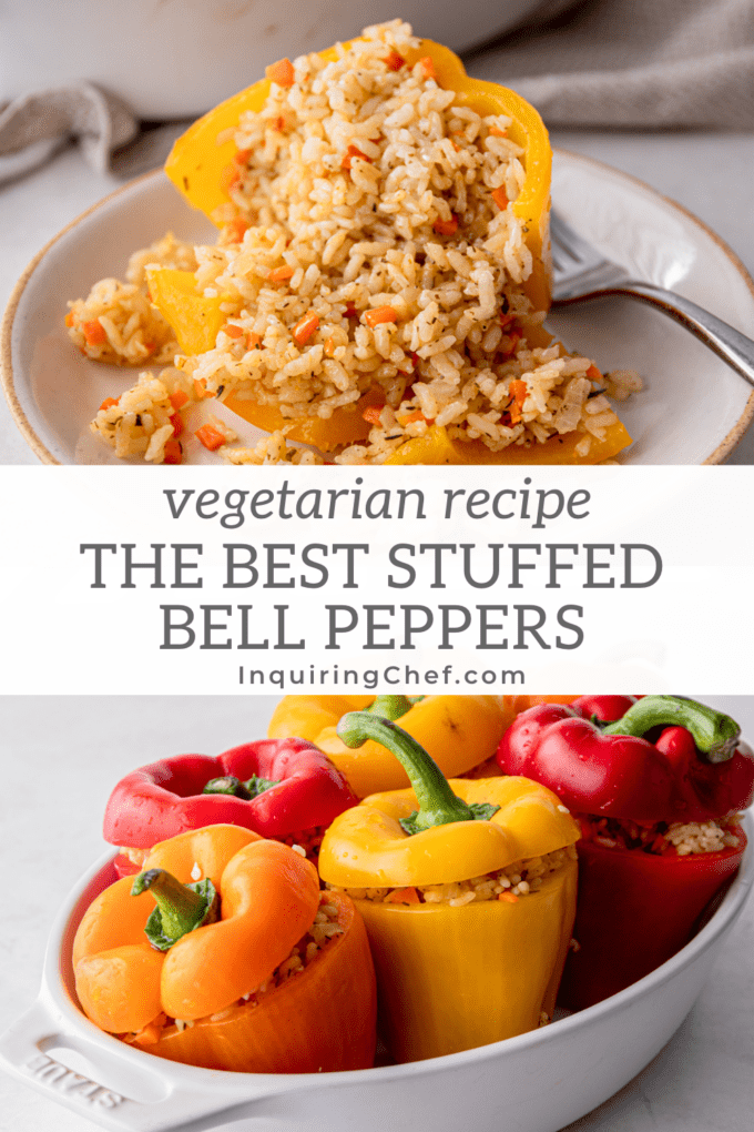 Vegetable and Rice Stuffed Peppers Recipe