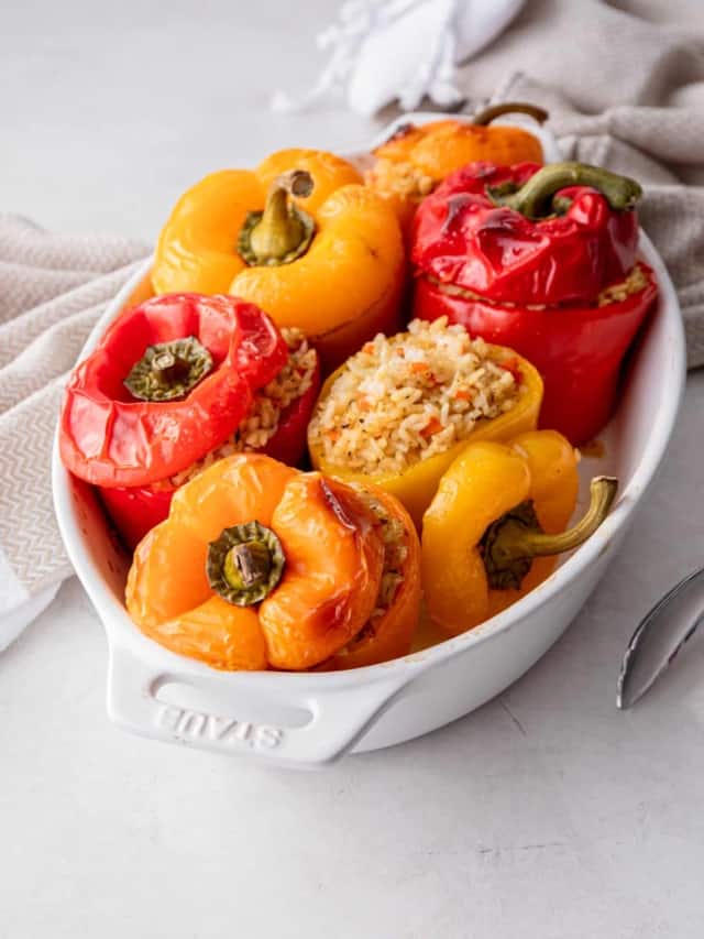 How to Make Easy Vegan Stuffed Peppers Inquiring Chef