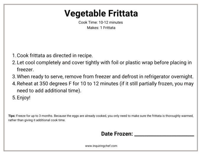 freezer label