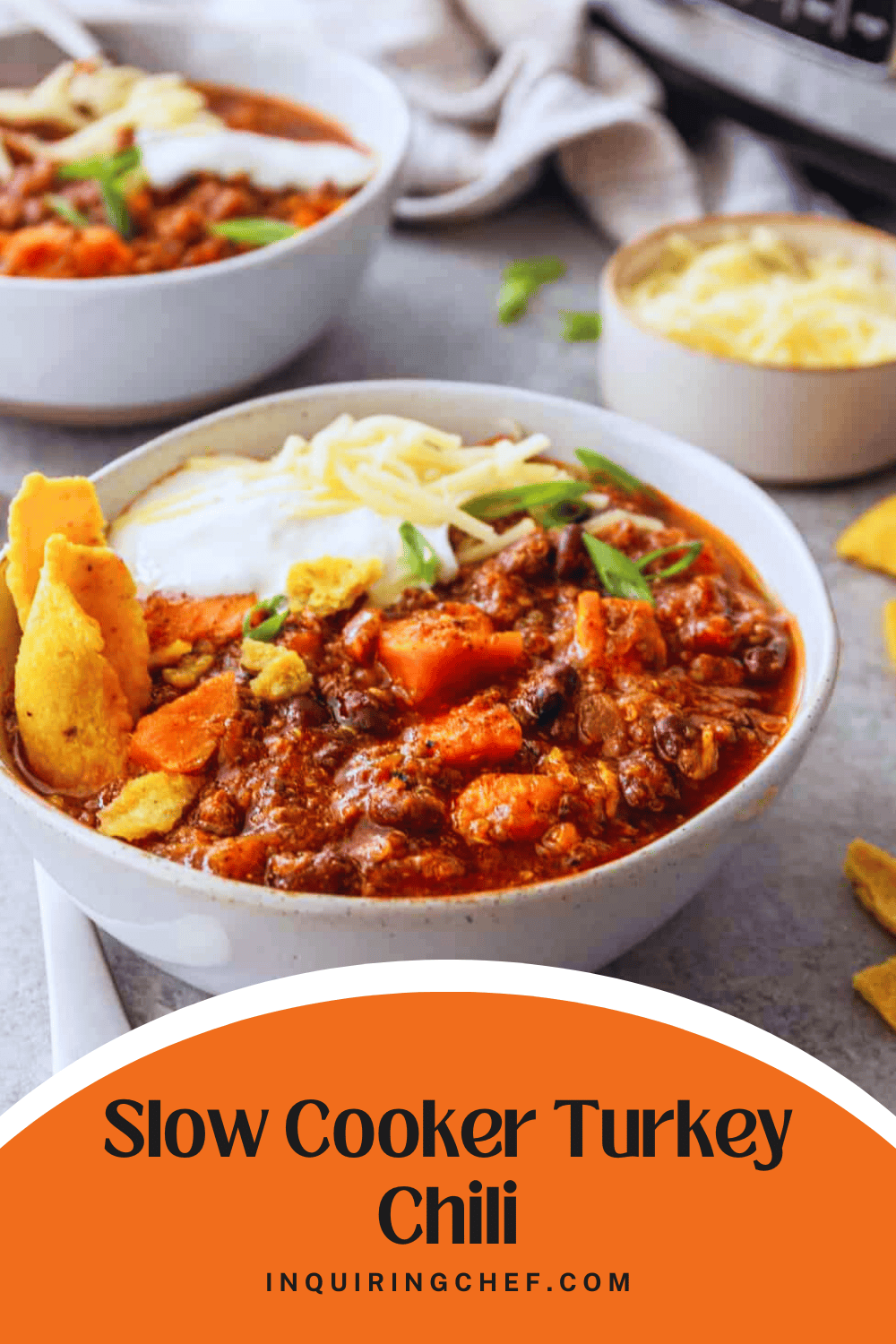 slow cooker turkey chili