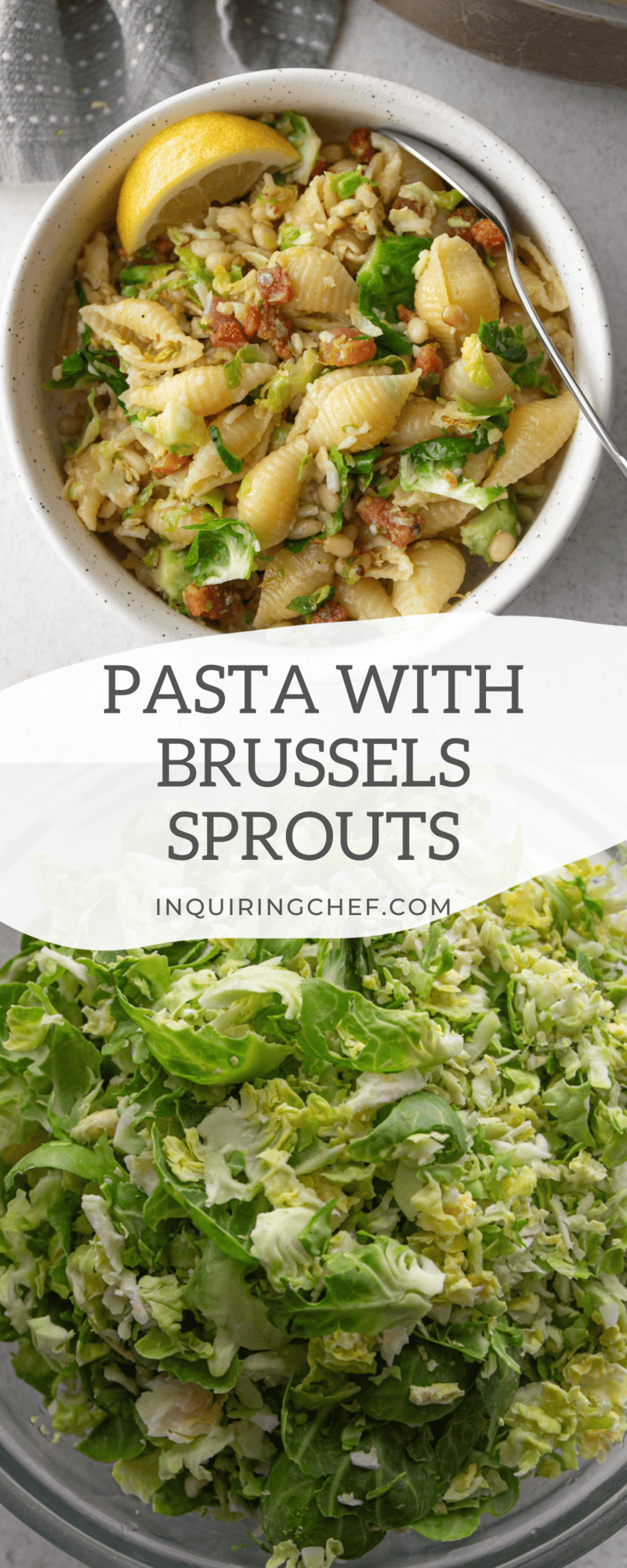 pasta with brussels sprouts