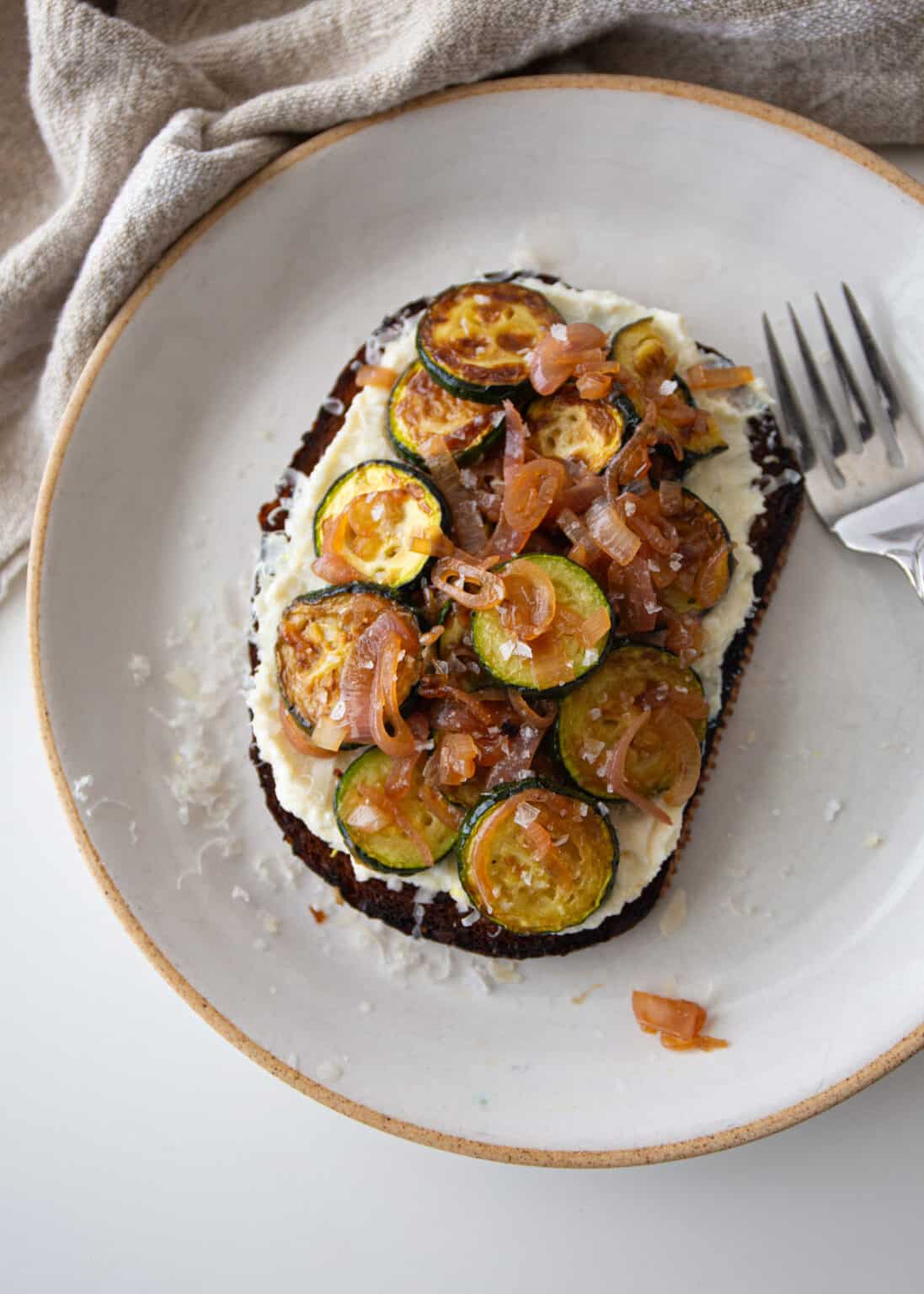 Zucchini Ricotta Toast Recipe